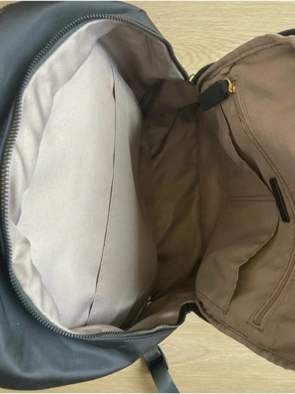 Black Backpack with Front Pockets